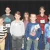 Lee County Spelling Bee contestants are shown prior to the start of the competition which was held March 7 in the auditorium at Lee High School. Pictured are, front row, left to right; Mason Blanken - St. Charles Elementary, Maddox McQueen - Dryden Elementary, Colton Cox - Rose Hill Elementary, and William Dingus - Elk Knob Elementary. Back row: Adriana Barnette - Lee High, Bethany Singleton - Elydale Middle, and Aurora Hart - Jonesville Middle.