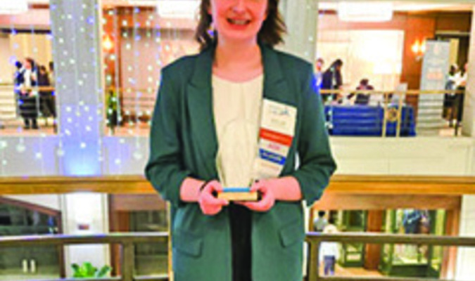 Taylor Epperly, a sophomore at Thomas Walker High School placed fifth in Introduction to Business Communications at the Virginia State FBLA Conference in Reston on April 11 and 12. Vicki Snodgrass is the advisor for FBLA at the school.