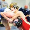 Lee’s Eli Penix is shown wrestling an Abingdon opponent during the Mountain 7 District tournament. Penix competed at the VHSL Class 2 state wrestling tournament in Salem this past weekend.